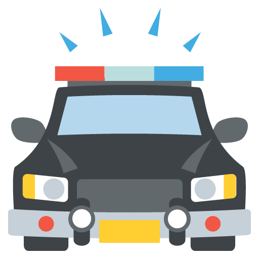 Police Car Emoji for Facebook, Email & SMS | ID#: 484 | Emoji.co.uk