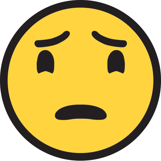 Worried Face Emoji for Facebook, Email & SMS | ID#: 10513 | Emoji.co.uk