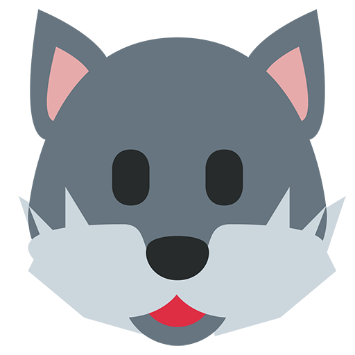 Wolf Face Emoji for Facebook, Email & SMS | ID#: 11512 | Emoji.co.uk
