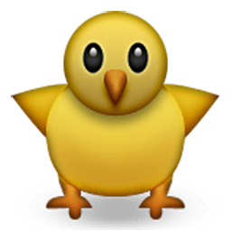 Front-facing Baby Chick Emoji