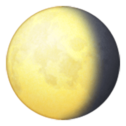 Waning Gibbous Moon Symbol Emoji