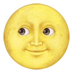 Full Moon With Face Emoji