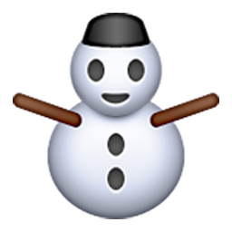 Snowman Without Snow Emoji