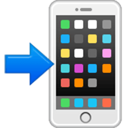 Mobile Phone With Rightwards Arrow At Left Emoji