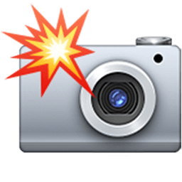 Camera With Flash Emoji