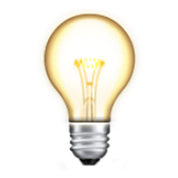 Electric Light Bulb Emoji