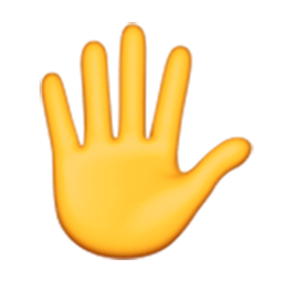 Raised Hand With Fingers Splayed Emoji