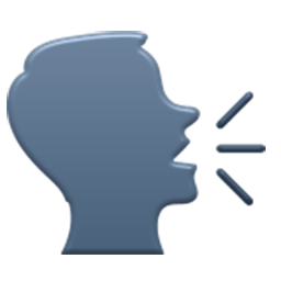 Speaking Head In Silhouette Emoji
