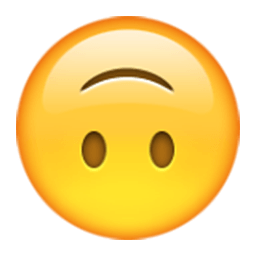 Upside-down Face Emoji