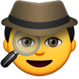 Sleuth Or Spy Emoji