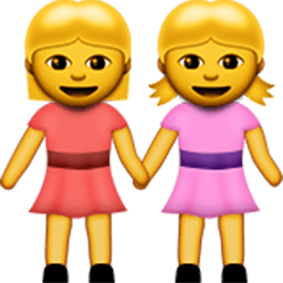 Two Women Holding Hands Emoji