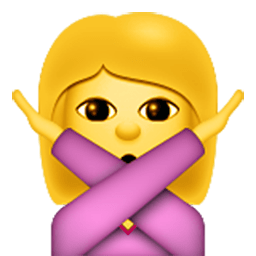Face With No Good Gesture Emoji