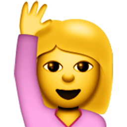 Happy Person Raising One Hand Emoji