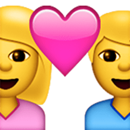 Couple With Heart Emoji