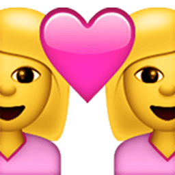 Couple (woman,woman) Emoji