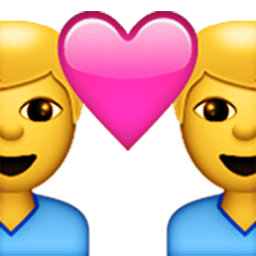 Couple (man,man) Emoji