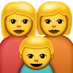 Family (woman,woman,boy) Emoji