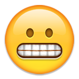 Emoji Scared Face 3.5 Decal 