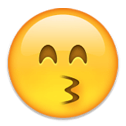 Kissing Face With Smiling Eyes Emoji