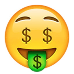 Money-mouth Face Emoji