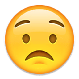 Worried Face Emoji