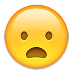 Frowning Face With Open Mouth Emoji