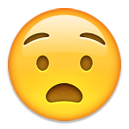 Anguished Face Emoji