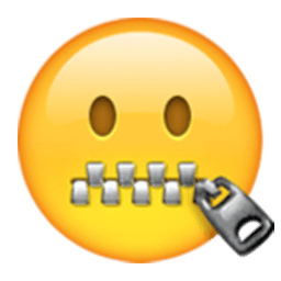 Zipper-mouth Face Emoji