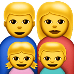 Family (man,woman,girl,boy) Emoji