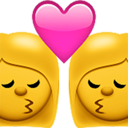 Kiss (woman,woman) Emoji