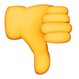 Thumbs Down Sign Emoji