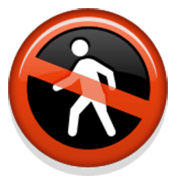 No Pedestrians Emoji