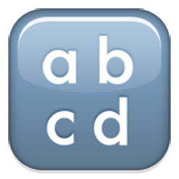 Input Symbol For Latin Small Letters Emoji