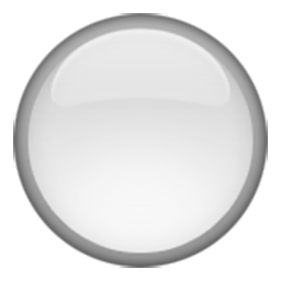 Medium White Circle Emoji