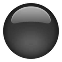 Medium Black Circle Emoji