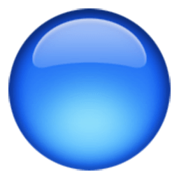 Large Blue Circle Emoji