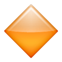 Large Orange Diamond Emoji