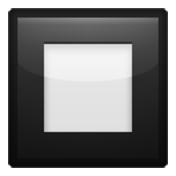 Black Square Button Emoji