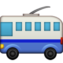 Trolleybus Emoji