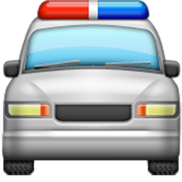 Oncoming Police Car Emoji