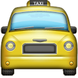 Oncoming Taxi Emoji