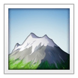 Snow Capped Mountain Emoji