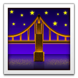 Bridge At Night Emoji