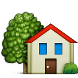 House With Garden Emoji