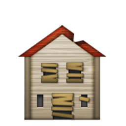 Derelict House Building Emoji