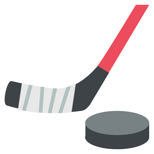 Ice Hockey Stick And Puck Emoji