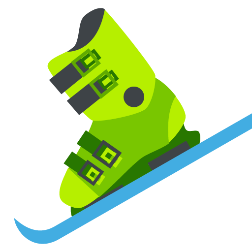 Ski And Ski Boot Emoji