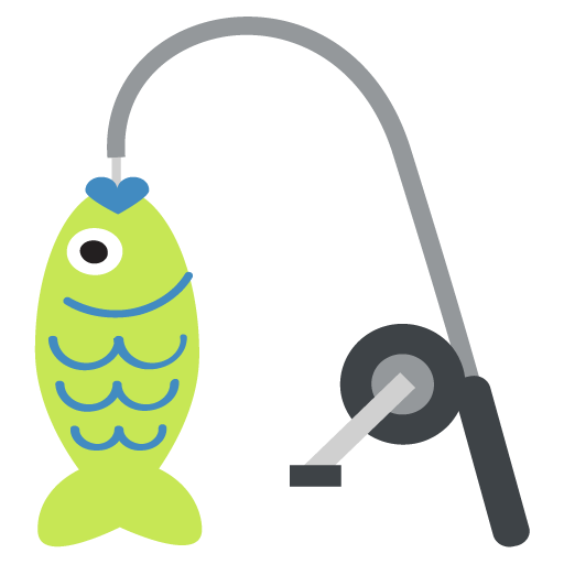 Fishing Pole And Fish Emoji