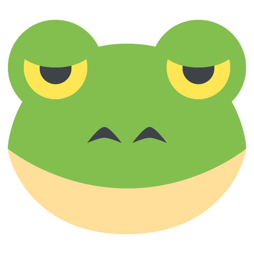 Frog Face Emoji