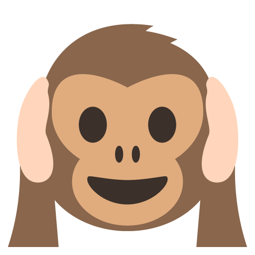 Hear-no-evil Monkey Emoji